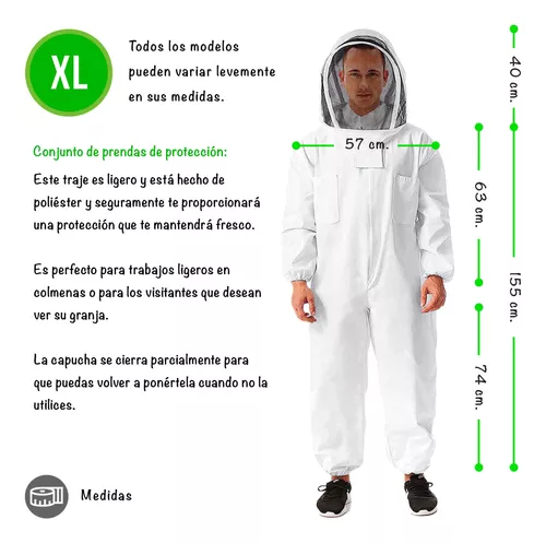 Traje Apicultor Completo Para Prevención De Picaduras.