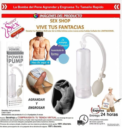 Bomba Agranda-engrosa Pene Mas Crecimiento Gana De 2 A 7 Cm