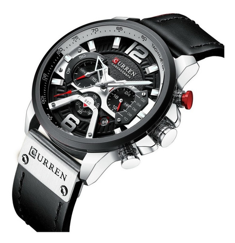 Curren Mens Watch Business Quartz Watch Couro De Luxo