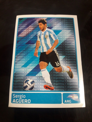 Copa America 2011. Figurita N° 333. Sergio Aguero. Mira!!!