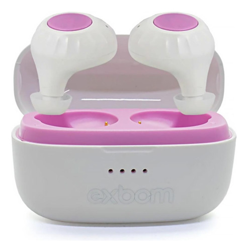 Fone De Ouvido In-ear Sem Fio Bluetooth 5.0 Rosa Exbom