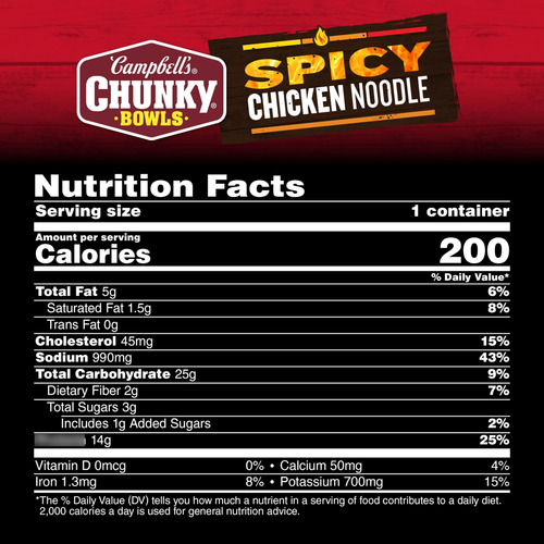Sopa Picante De Fideos Con Pollo 430 Gramos Cuenco 8 Unidade