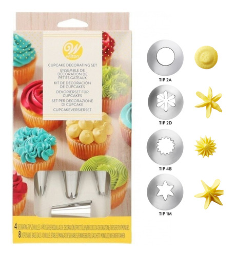 Set Duyas Boquilla Decoracion 2a 2d 4b 1m Y Mangas Wilton*b