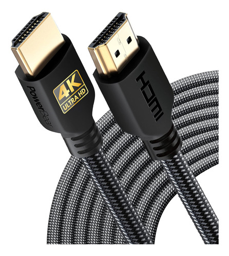 Cable Hdmi Powerbear 4k De 30 Pies | Velocidad, Conectores D