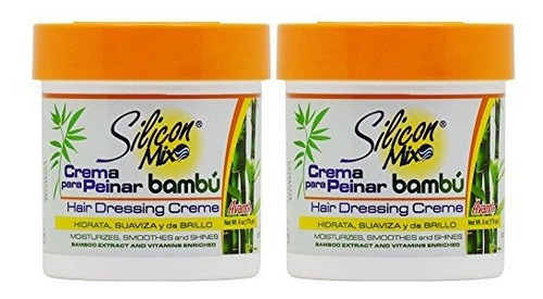 Silicon Mix Bambu Pelo Aderezo De Nata 6 Oz  Pack De 2 .