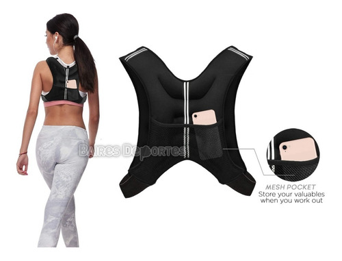 Chaleco De Peso 8 Kg Fitness Crossfit Carga Entrenamiento