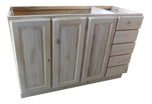 Mueble Bajo Mesada Madera 3 Puertas