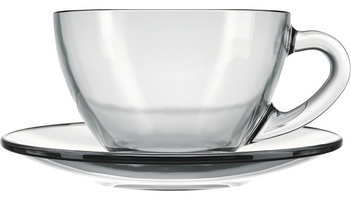 Taza Con Plato Nadir Duralex Set 12pzs Vidrio 236ml 8oz
