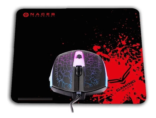 Kit Mouse + Mousepad Naceb Technology Na-632