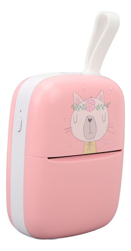 Mini Impresora De Etiquetas Con Patrón De Gatito De Dibujos