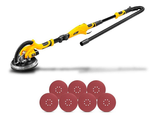 Lixadeira Lpv600 Com Led 600w Parede E Teto - Vonder Cor Amarelo/Preto Frequência 50 Hz/60 Hz