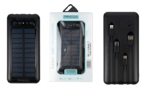 Power Bank Pila Batería Portátil 10000 Mah Cargador Solar