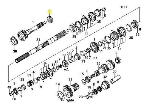 Cono Rodamiento Conico Delantero Diesel Eje Ford F100 94 95