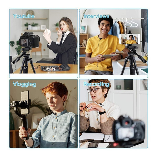 Imagen 6 de 9 de Micrófono De Solapa Para Entrevistas, Cámaras Y Dispositivos