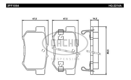 Imagen 1 de 6 de Pastilla De Freno Trasera P/ Honda Accord At 08/...