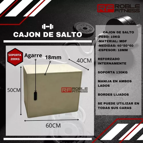 Cajon De Salto Crossfit 3 Alturas 40x50x60 La Mejor Calidad