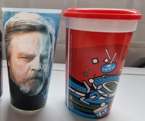 Coleccionistas. Lote De Vasos Coca Cola Plastico (Usado)