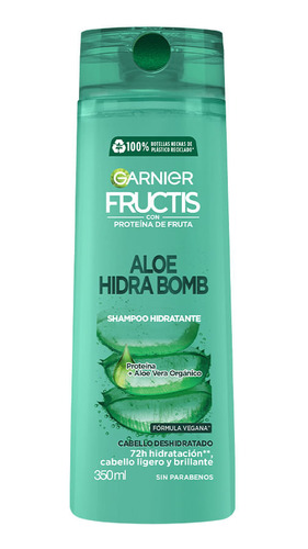 Shampoo Garnier Fructis Aloe Hidra Bomb X 350 Ml