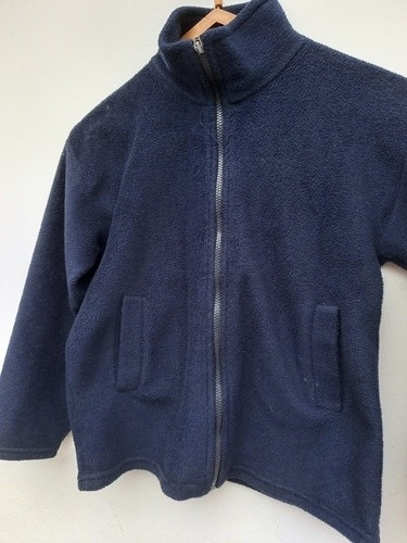 Campera Escolar De Polar Azul Marino Talle 14 (Usado)