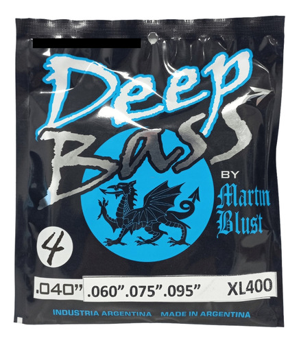 Encordado Martin Blust Xl400 Deep Bass 040 - 095 Para Bajo