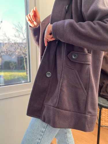 Saco Tapado Polar De Mujer En Talles Grandes /campera Trench