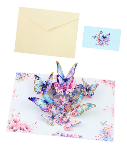 Para El Día De La Madre, Tarjeta Con Ramo De Flores, Azul
