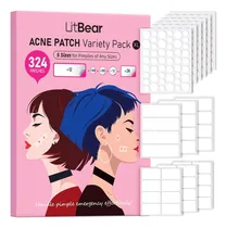 Comprar Parches Para Acné Litbear, 324 Parches Hidrocoloides Xl