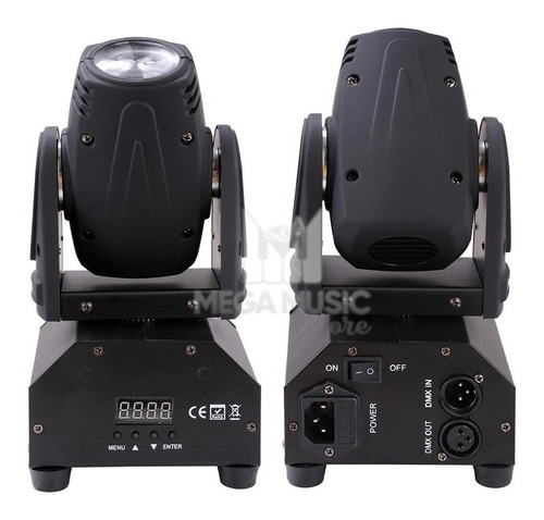 2 Mini Beam Moving Head Led 12w Cree Rgbw Quadriled Luatek