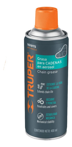 Lubricante De Cadenas En Aerosol 400ml Truper - La