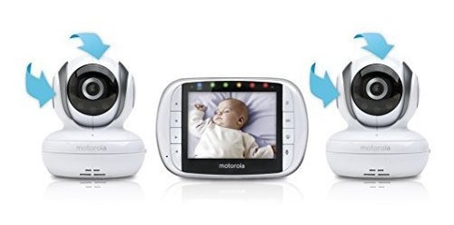 Motorola Video Baby Monitor Con 2 Camaras 35 Pulgadas De Pan