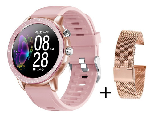 Reloj Inteligente Monitor De Frecuencia Smartwatch Mujer