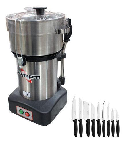 Cutter 4l Processador Alimentos Cr-4l 127v Skymsen + 9 Facas