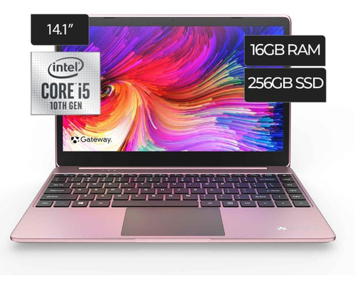 Laptop Acer / Gateway I5 256gb Ssd Ram + 16gb Azul Y Rosada