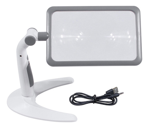 Lupa Con Luz Para Regalos, Lupa Blanca