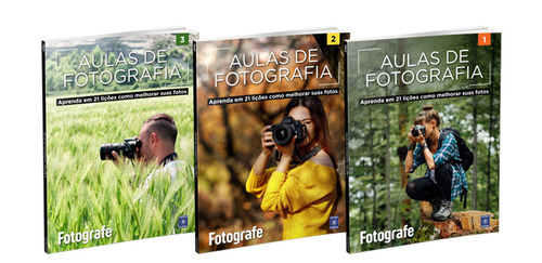 Aulas de Fotografia - Coleção completa (3 livros), de a Europa. Editora Europa Ltda., capa mole em português, 2022
