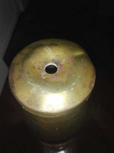 Vaina De Bronce De Artilleria Labrada Inerte (Usado)