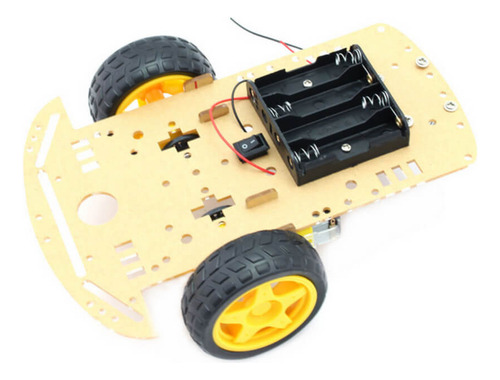 2 X Kit Chassi 2 Rodas 2wd Robô Projeto Para Arduino