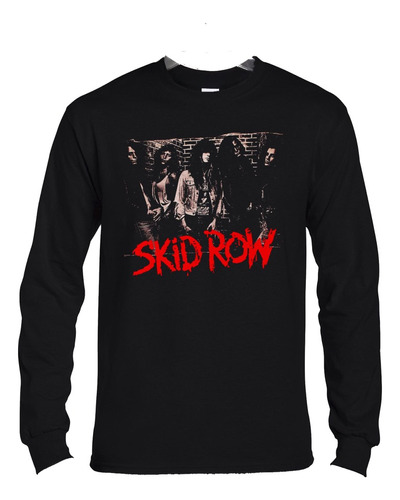 Polera Ml Skid Row Band Photo Rock Abominatron