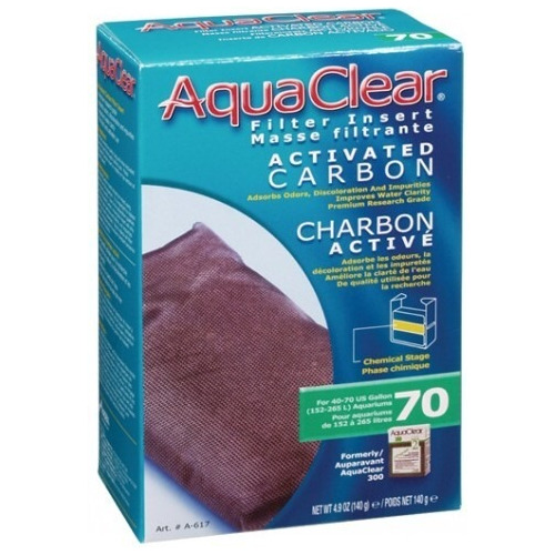 Aquaclear Repuesto Carbon Activado Filtro Mochila 70