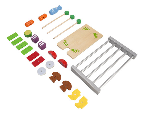 Parrilla De Madera Para Niños, Barbacoa Interactiva, Barbaco