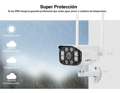Cámara Ip Wifi Hd 3mp 1960-visión Nocturna 30m -audio 2 Vías