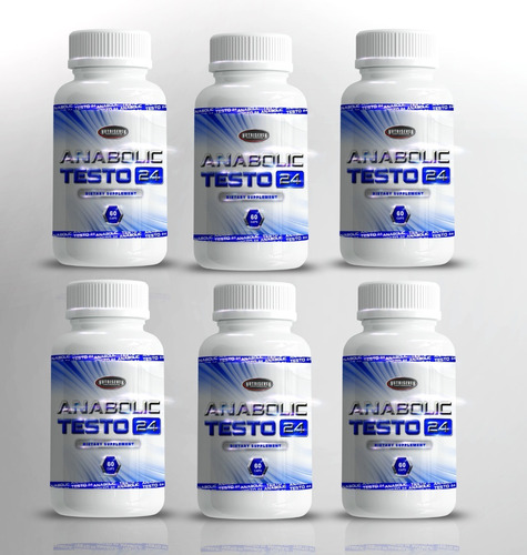 Anabolic Testo 24 - Nutriseven 60 Cap X 6 Frascos 360 Caps.