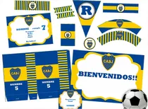 Comprar Kit Imprimible Boca Juniors Solo Textos Editables!