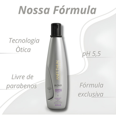 Kit Completo Aneethun Blond System 3 Produtos HipoalergĂȘnico