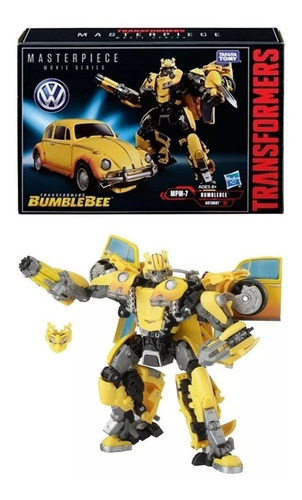 Bumblebee Masterpiece Transformers Mide 15cm Detalles Empaqe