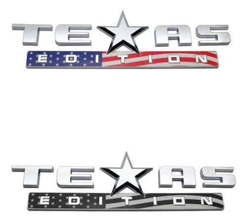 Emblema Texas Edition Alto Relieve Chevrolet Silverado