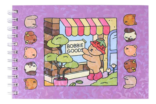 Libro De Colorear Bobbie Goods Para Niños Y Adultos(morado)