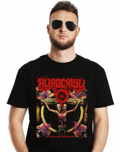 Polera Hypocrisy Osculum Obscenum Metal Impresión Directa