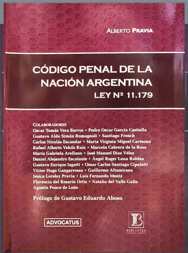 Pravia Código Penal De La Nación Argentina