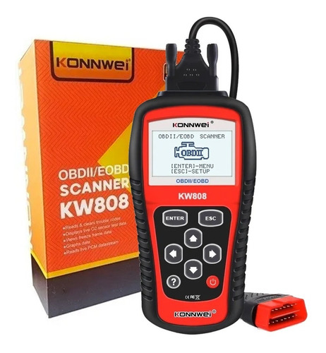 Escaner Scanner Auto Automotriz Obd2 Obdii Konnwei Kw808